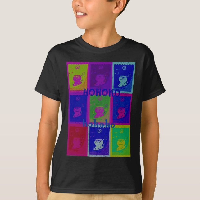 Create Your Own Special Santa HoHoho Pop Art  T-Shirt (Front)