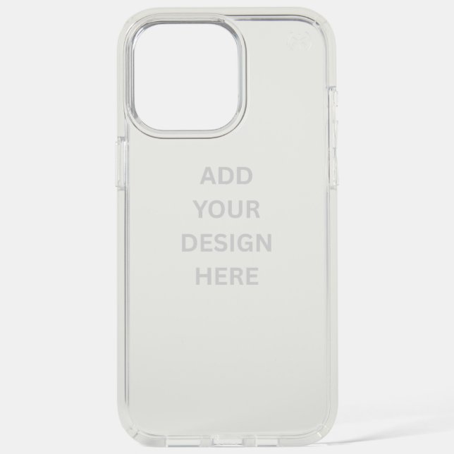Create Your Own Speck Clear iPhone 15 Pro Max Case (Front)