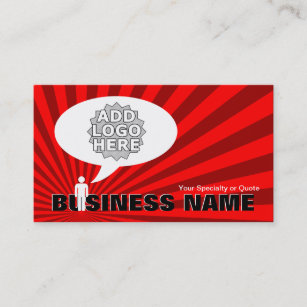 create your own speech bubble business card