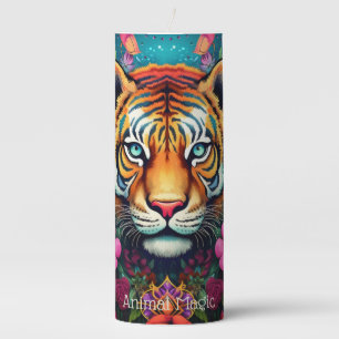 Create Your Own Spiritual Jungle Tiger Totem Pillar Candle