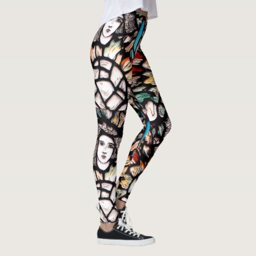 Create your own spiritual Yoga Pants Long colorful