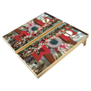 Create Your Own Sports Happy Mothers Natural Wood Cornhole Set