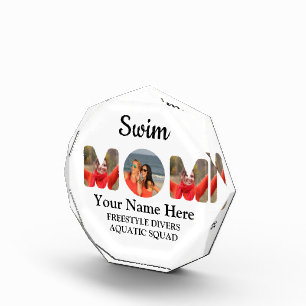 Create your own sports mom photo collage swim mom