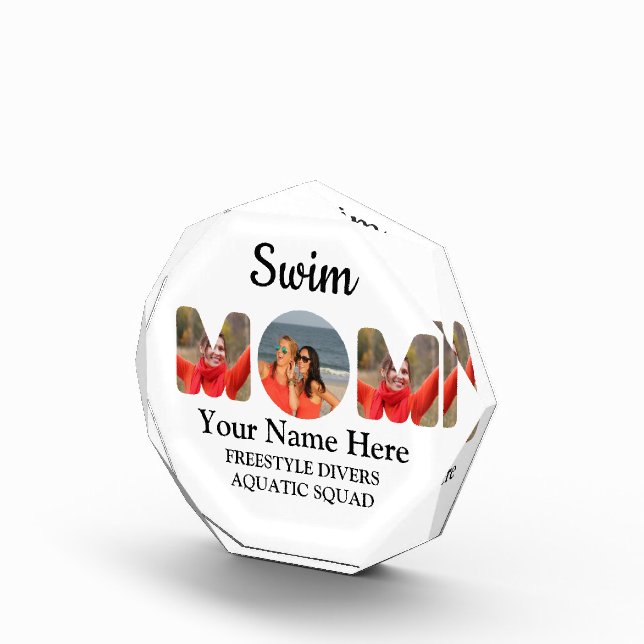 Create your own sports mom photo collage swim mom (Right)