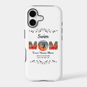 Create your own sports mom photo collage swim mom iPhone 17 case