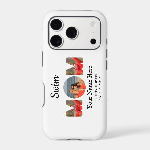 Create your own sports mom photo collage swim mom iPhone 17 pro case