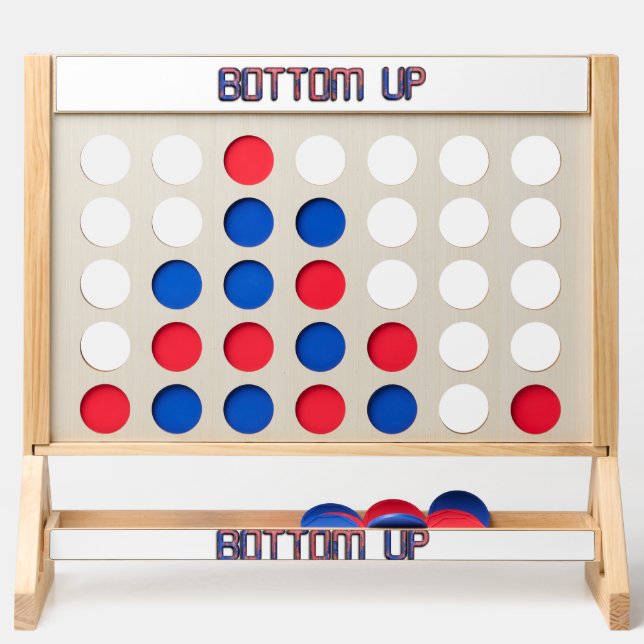 Create Your Own sports Natural Wood Lawn Games Fast Four (Front)