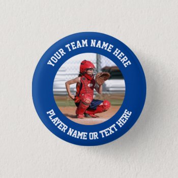 Create Your Own Sports Team Photo Button by nadil2 at Zazzle