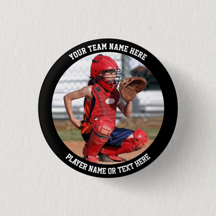 Create Your Own Sports Team Photo Button Zazzle