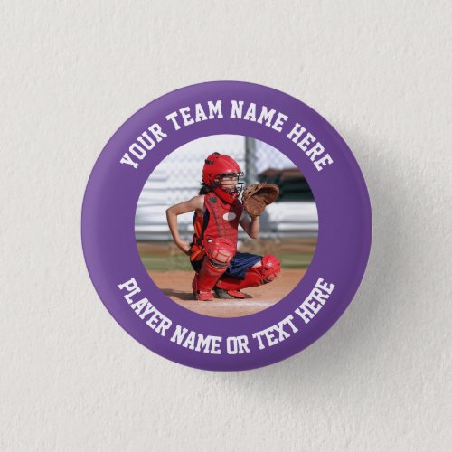 Create Your Own Sports Team Photo Button