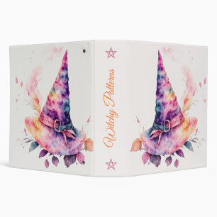 Create Your Own Spring Rainbow Witch Hat Leaves 3 Ring Binder