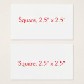 Create Your Own Square, 2.5" x 2.5" (Front & Back)