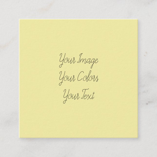 Create Your Own Square Business Card (Front)