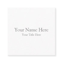 Create Your Own Square Business Card Create Your Own Square Business Card