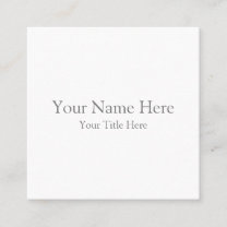 Create Your Own Square Business Card