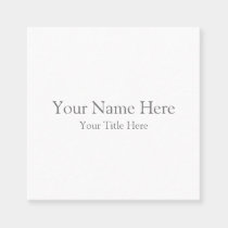 Create Your Own Square Business Card