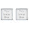 Create Your Own Square Cufflinks, Silver Plated