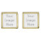 Create Your Own Square Cufflinks, Silver Plated