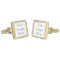 Create Your Own Square Cufflinks, Silver Plated