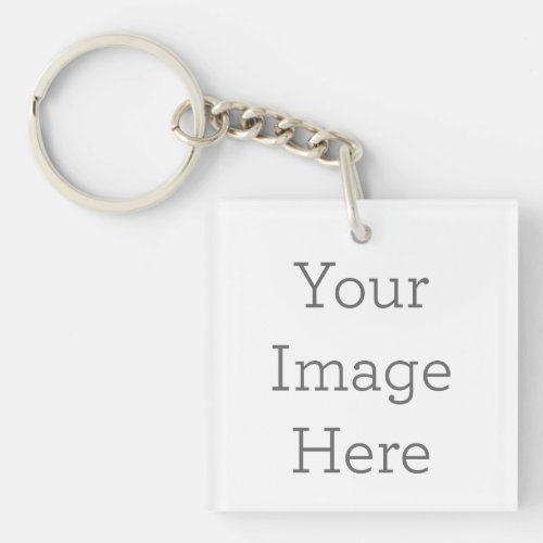 Create Your Own Square Double_sided Keychain