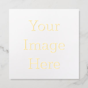 Create Your Own Square Foil Business Card