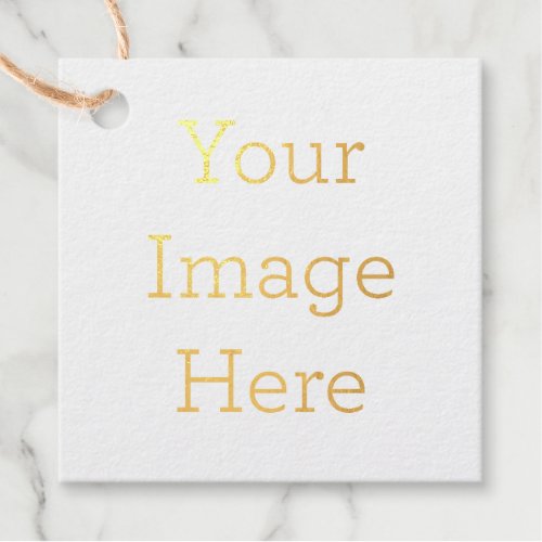 Create Your Own Square Foil Favor Tag
