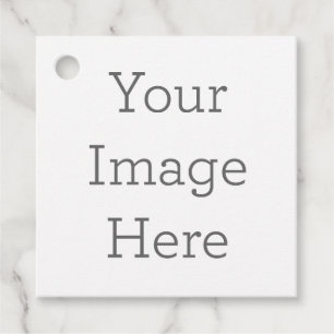 Create Your Own Square Matte Favor Tags