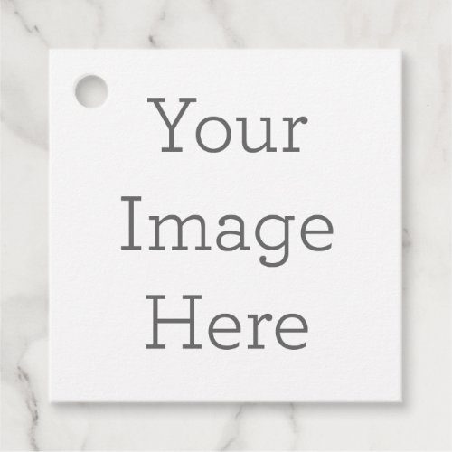 Create Your Own Square Matte Favor Tags