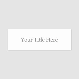 Create Your Own Square Name Tag