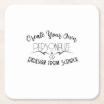 Create Your Own Square Paper Coaster<br><div class="desc">Background shown: Decorative Element

Create your own custom high quality stuff!

Customize this item with your own personalized text or redesign entirely from scratch by replacing our image with your own.</div>
