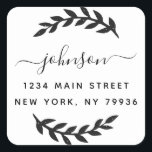 Create Your Own Square Return Address Square Sticker<br><div class="desc">Create Your Own Square Return Address Square Sticker</div>