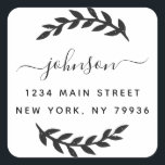 Create Your Own Square Return Address Square Sticker<br><div class="desc">Create Your Own Square Return Address Square Sticker</div>
