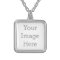 Create Your Own Square Silver Plated Necklace