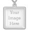 Create Your Own Square Silver Plated Necklace