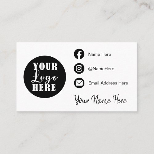 Create Your Own Square Square Business Card