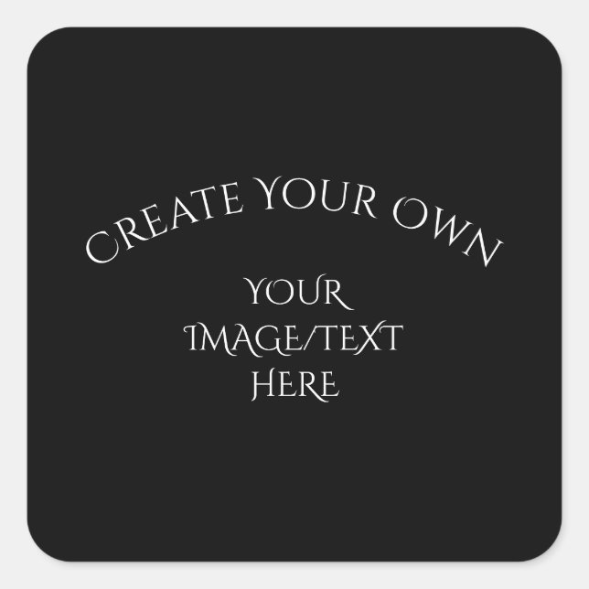 Create Your Own Square Sticker (Front)