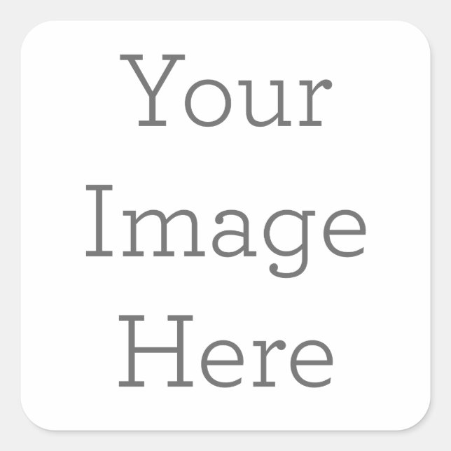 Custom Square Stickers, Format: Sheet of Stickers, Size: Small, 1½ inch (sheet of 20), Paper Type: Glossy White Paper (Front)