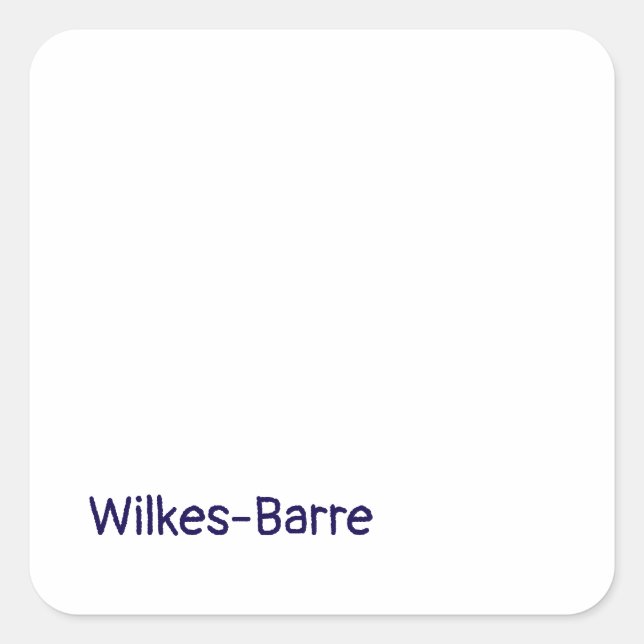 Create Your Own Square Sticker (Front)