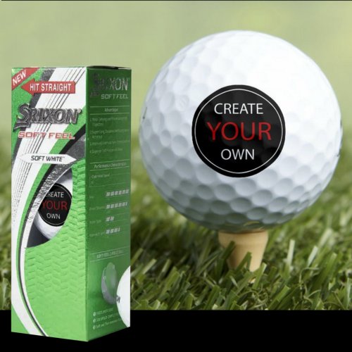 Create Your Own Srixon Soft Feel branded  Custom Golf Balls