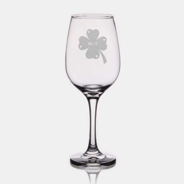 ☘️ Create Your Own St. Patrick’s Day Clover Wine Glass (Glassware)