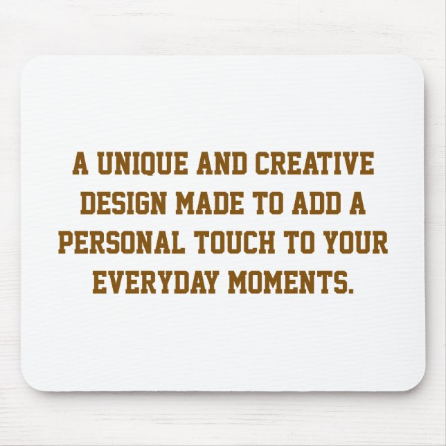 Create Your Own Stain Resistant Mouse Pad (Front)