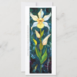 Create Your Own Stained Glass Narcissus Bookmark
