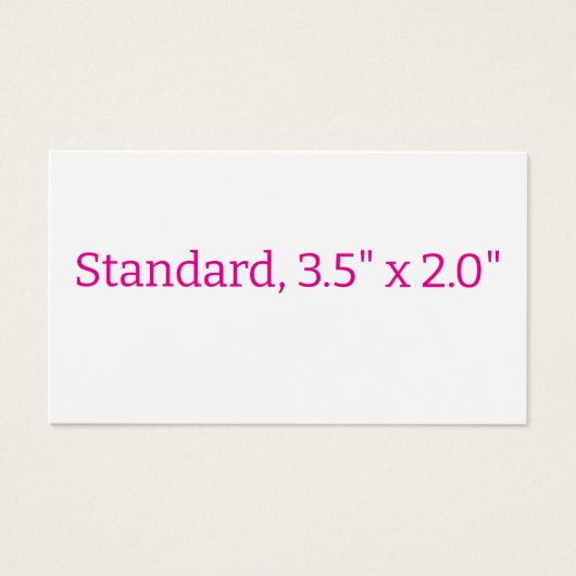 Create Your Own Standard, 3.5" x 2.0" (Front)