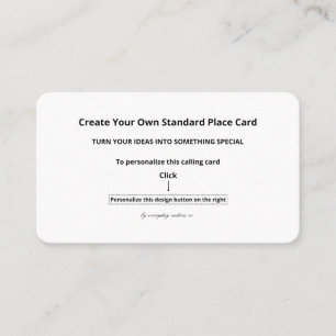 Create Your Own Standard 3.5" x 2.0" Rounded Place Card