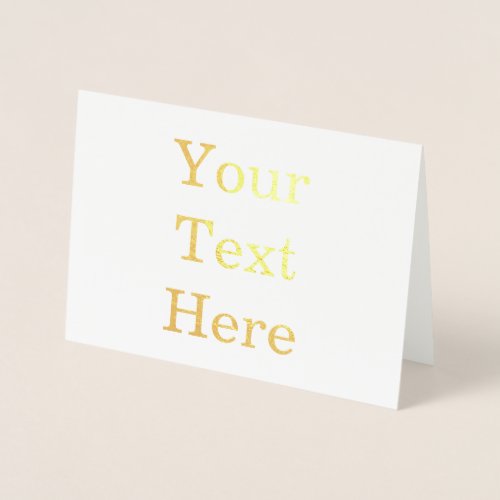 Create Your Own Standard 5 x 7 Foil Card