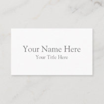Create Your Own Standard Business Card