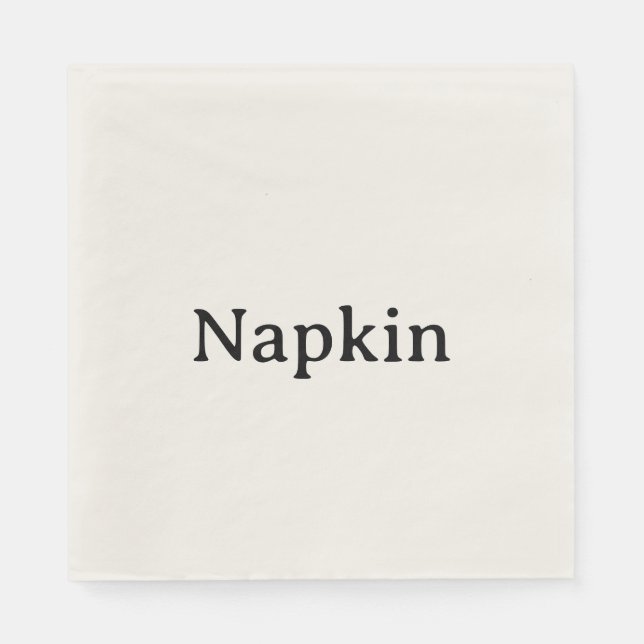 Create Your Own Standard Luncheon Ecru Napkins (Front)
