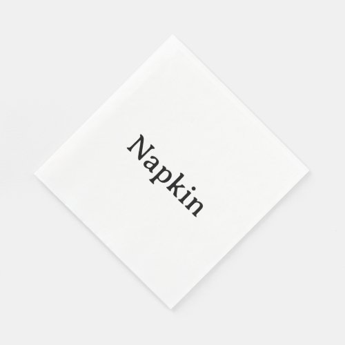 Create Your Own Standard Luncheon White Napkins