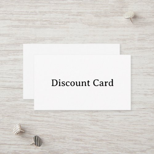 Create Your Own Standard Squared 3.5" x 2.0" Discount Card