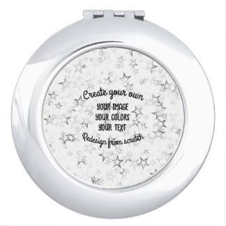 Create Your Own - Star Glitter Compact Mirror
